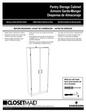 Emerson CLOSETMAID Instrucciones De Instalación