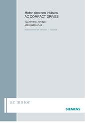 Siemens 1PH822 Instrucciones De Servicio