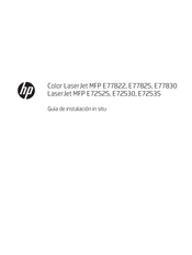 HP LaserJet E72530 Guia De Instalacion