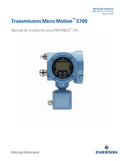Emerson Micro Motion 5700 Manual De Instalación