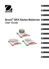 OHAUS Scout SKX8200 Manual De Instrucciones