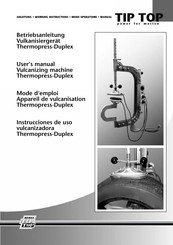 Rema Tip Top Thermopress-Duplex Instrucciones De Uso