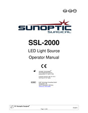 Sunoptic Surgical SSL-2000 Manual Del Operador