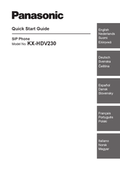 Panasonic KX-HDV230 Guia De Inicio Rapido