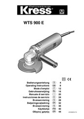 KRESS WTS 900 E Instrucciones De Servicio