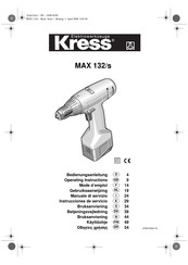 KRESS MAX 132/s Instrucciones De Servicio