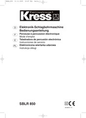 KRESS SBLR 850 Instrucciones De Servicio