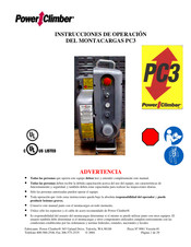 Power Climber PC3 Instrucciones De Operación