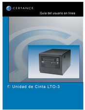 Certance LTO-1 Guia Del Usuario