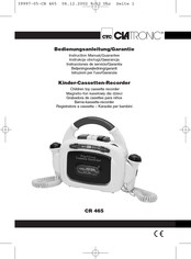 Clatronic CR 465 Instrucciones De Servicio