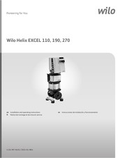 Wilo Helix EXCEL 190 Instrucciones De Instalación Y Funcionamiento