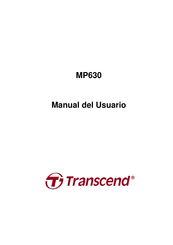 Transcend MP630 Manual Del Usuario