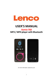 Lenco Xemio-768 Manual De Instrucciones