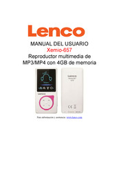 Lenco Xemio-657 Manual Del Usuario
