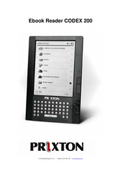 PRIXTON CODEX 200 Manual De Instrucciones