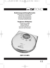 Clatronic CDP 515 MP3 Instrucciones De Servicio