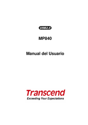 Transcend MP840 Manual Del Usuario