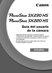 Canon PowerShot SX230 HS Guia Del Usuario