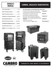 Cambro Camtainers Serie Manual Del Propietário