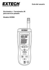 Extech Instruments HD500 Guia Del Usuario