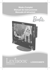 LEXIBOOK Barbie LCDDVD3BBFR Manual De Instrucciones