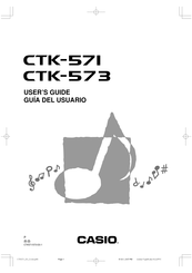 Casio CTK-571 Guia Del Usuario