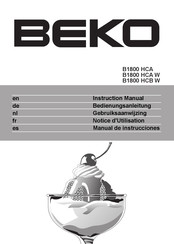 Beko B1800 HCA Manual De Instrucciones