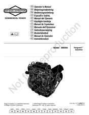 Briggs & Stratton Vanguard 580000 Manual Del Operario