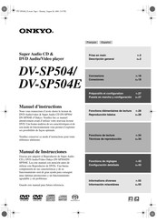 Onkyo DV-SP504E Manual De Instrucciones