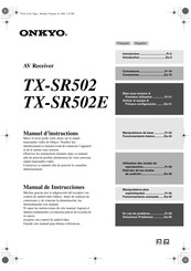 Onkyo TX-SR502E Manual De Instrucciones