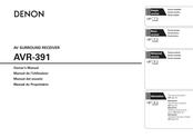 Denon AVR-391 Manual Del Usuario