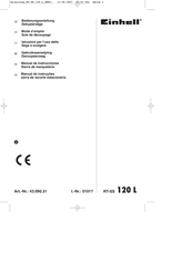 EINHELL RT-SS 120 L Manual De Instrucciones