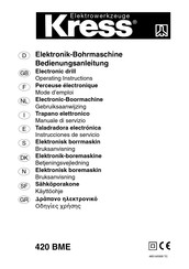 KRESS 420 BME Instrucciones De Servicio