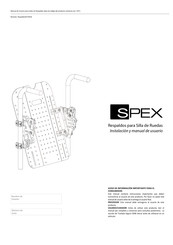 SPEX Mantaray Manual De Instrucciones