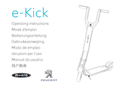 PEUGEOT Micro e-Kick Black Modo De Empleo