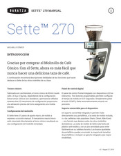 Baratza SETTE 270 Manual De Instrucciones