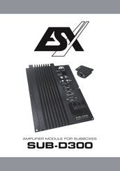 ESX SUB-D300 Manual De Instrucciones