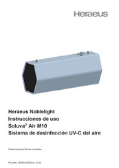 Heraeus Noblelight Soluva Air M10 Instrucciones De Uso