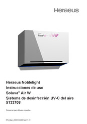 Heraeus Noblelight Soluva Air W Instrucciones De Uso