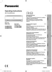 Panasonic CS-MRE12PKE Instrucciones De Funcionamiento