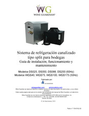 Wine Guardian DS088 Guía De Instalación, Funcionamiento Y Mantenimiento