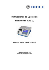 ROBERT RIELE 5010 V5+ Instrucciones De Operación