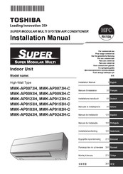 Toshiba MMK-AP0183H-C Manual De Instalación