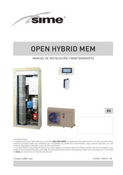 Sime Open Hybrid Mem 30 Manual De Instalación Y Mantenimiento