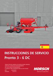 horsch Pronto 3 DC Instrucciones De Servicio