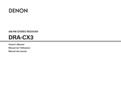 Denon DRA-CX3 Manual Del Usuario