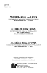 Federal Signal Corporation 302X Instrucciones Para La Instalacion Y Mantenimiento