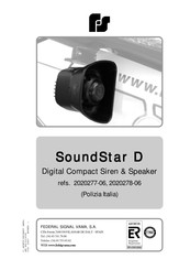 Federal Signal VAMA SoundStar D Manual De Instrucciones