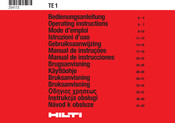 Hilti TE 1 Manual De Instrucciones