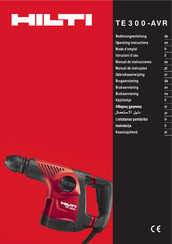 Hilti TE 300-AVR Manual De Instrucciones